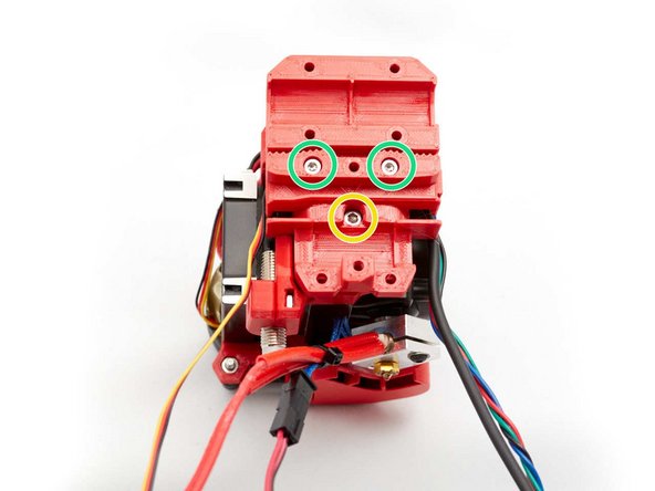 Attach the x_carriage on the body_back with two M3x18 screws