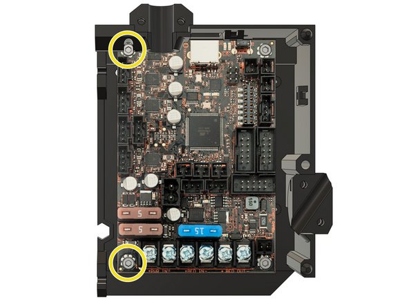 In this step we are showing a RAMBo Einsy board (MK3(S)) but the step is the same for the RAMBo Mini board (MK2(S) and MK2.5S(S)).