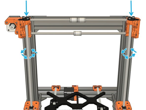 Be careful and take your time with this step to not damage the Z lead screw nuts and bearings.
