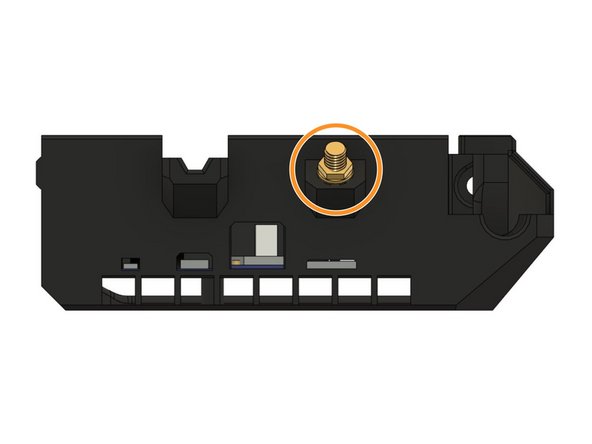 Insert the end of the antenna wire (has a hex nut on it) into the pocket on the case.