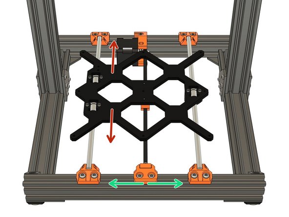 We will adjust the belt, to the correct tension, in a later step.