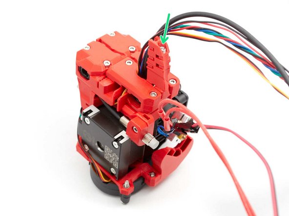 Screw cable_guide_back_a and cable_guide_back_b to the x_carriage using an M3x40 screw