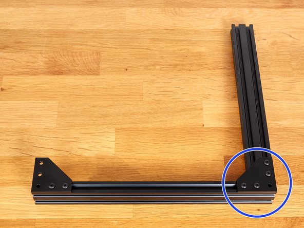 1x previously completed extrusion and plate assembly