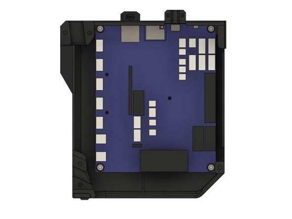 Secure the board in board_cover with 4x M3x10mm screws. Be careful not to over-tighten the screws as this might damage the board.