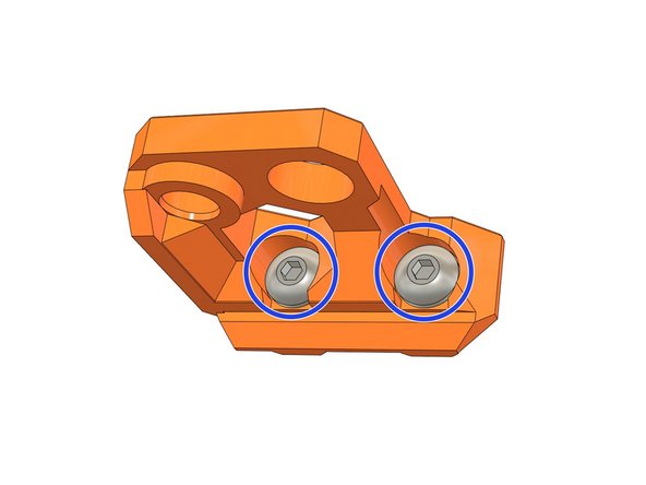 Insert 2x M5x10 screws in one of the z_top.