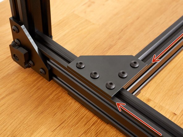 Verify your plate is correctly aligned with both extrusions.