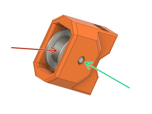 Insert the idler in the x_end_idler_tensioner.