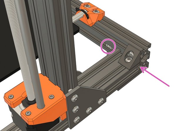 Take the psu_lower_mount and insert a square nut.