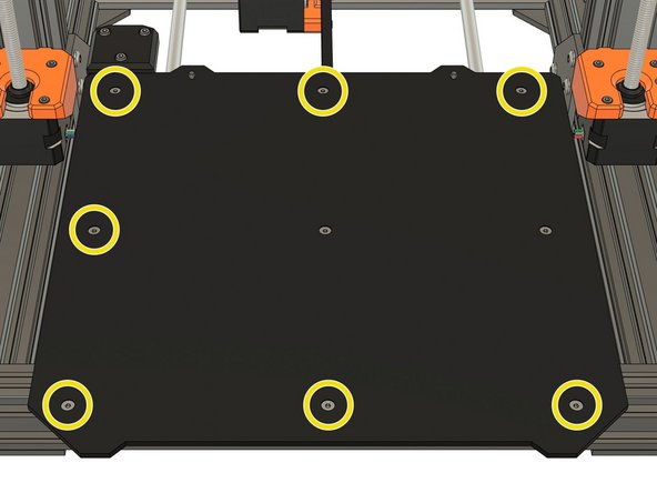 Continue with the 7 other points of the heated bed.