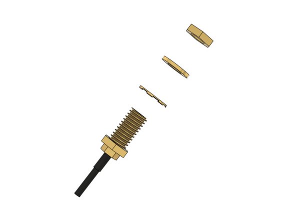 Unscrew the antenna carefully from the wire and keep it for later use. You can keep the antenna connected to the board.