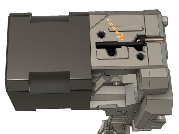 In order to avoid electrostatic discharge to the filament sensor, touch something metallic that is linked to the ground, for example pipework or a faucet.
