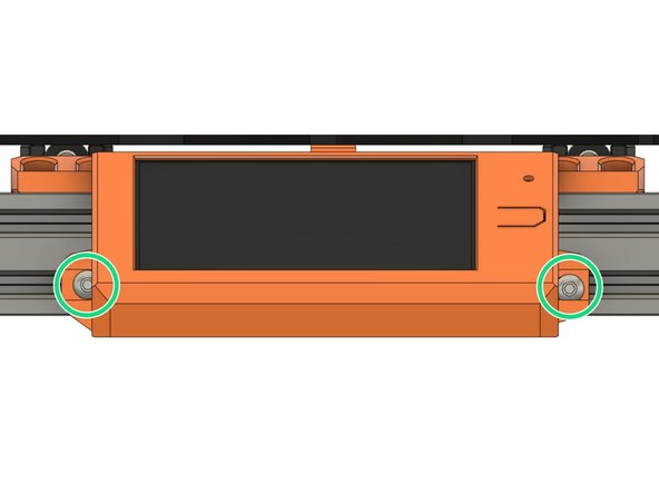 Insert 2x t-nuts in the bottom slot where we have removed the end cap.