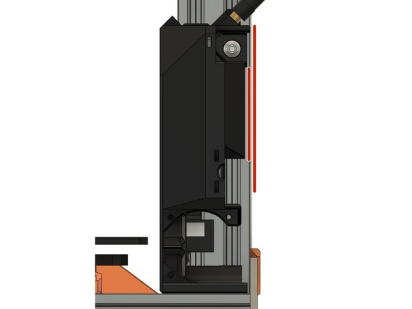 Tighten both screws that attach the case to the frame firmly.