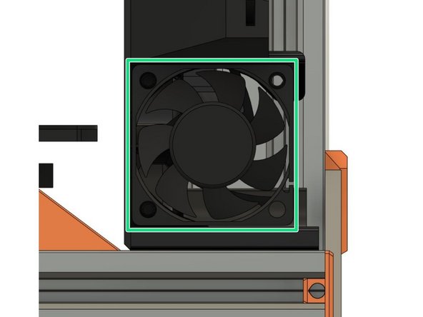 Insert the Noctua 5V fan that came with your stock MK3.