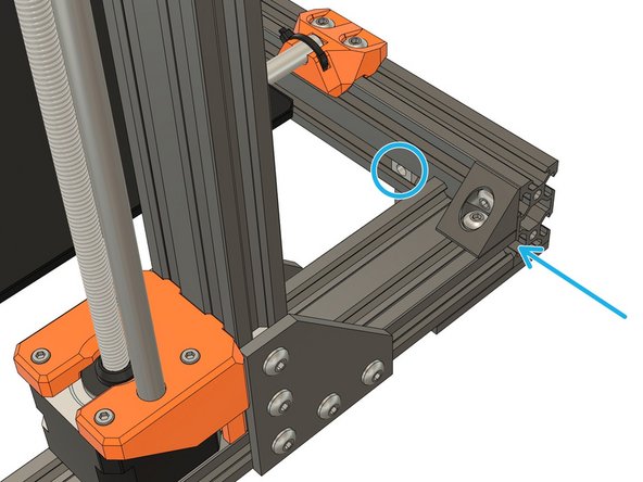 Take the psu_lower_mount and insert a square nut.
