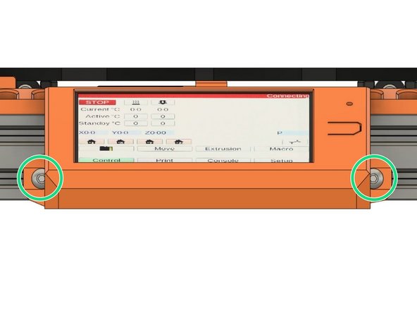 Insert 2x t-nuts in the bottom slot where we have removed the end cap.
