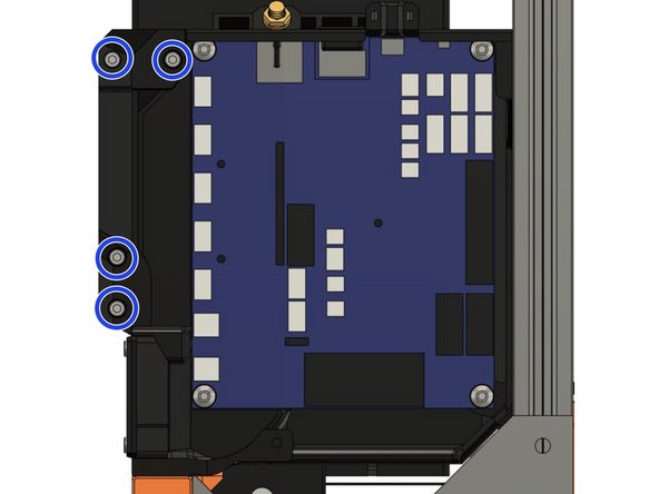 Both the extruder wire bundle and the heated bed wire bundle will be secured with the cable_clip_extruder and the cable_clip_bed (picture 2).