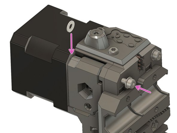 Add a M3 nylon washer on the end of the screw.