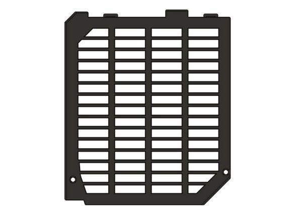 To mount the lid on the case we will insert the two tabs on the board_lid into the slots on the board_cover.