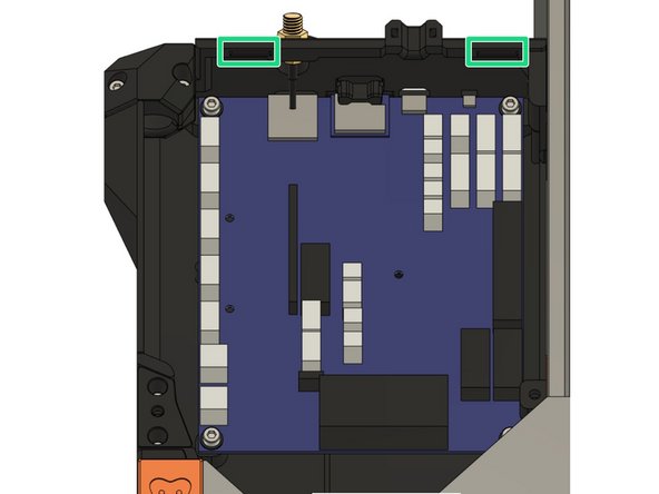 Then secure the lid to the case with 2x M3x10mm screws.