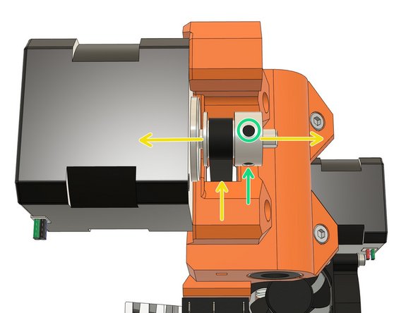 Loosen both pulley set screws a little.
