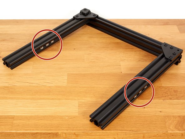 Inserts 3x t-nuts in each side (12 in total) as seen in the 2nd and 3rd pictures.