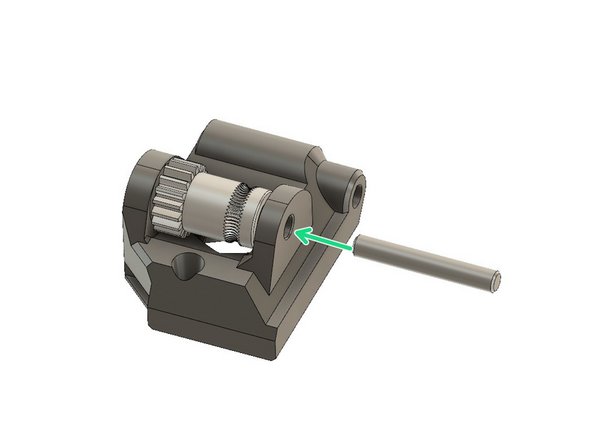 Make sure that both needle bearings are still inserted in the idler gear.