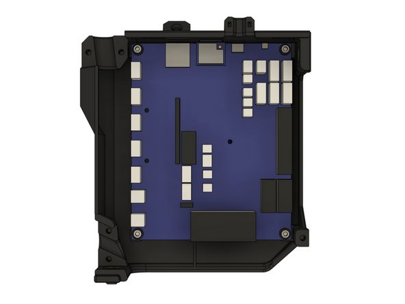 Secure the board in board_cover with the 4x M3x10mm screws and washers. Be careful not to over-tighten the screws as this might damage the board.