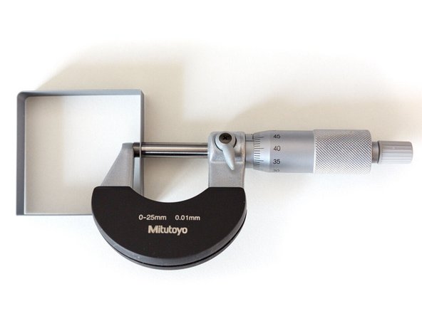 Measure thickness of all the perimeters and calculate the average.