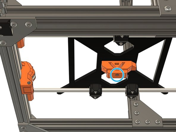 Unscrew the clamp of the y_belt_holder to help the insertion of the belt in the next step.