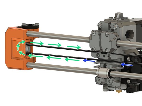 Route the timing belt through the x_carriage.