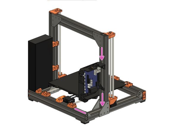 Slide the case down together with the inserted T-nut.