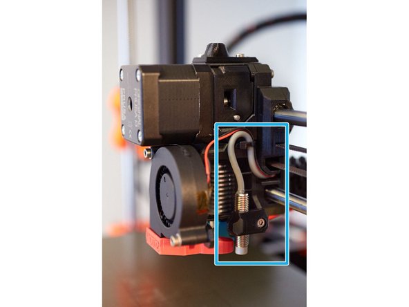 Insert the Pinda in the mount so that the sensor end is 12mm below the bottom of the pinda_mount. Tighten the screw just enough to keep the Pinda from falling out. The optimum Pinda position will be adjusted later.
