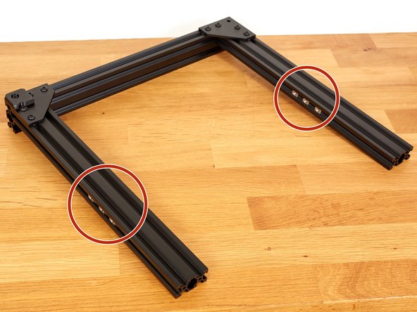 Inserts 3x t-nuts in each side (12 in total) as seen in the 2nd and 3rd pictures.