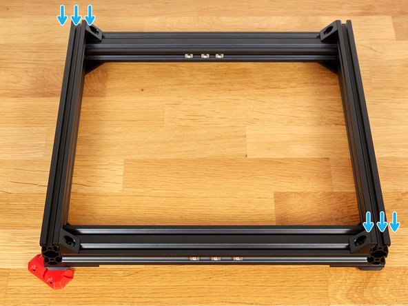 If the frame is flat and does not wobble, you can continue to the next step.