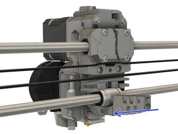 Slide a M3x40 screw through them