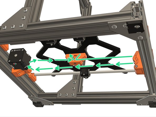 Make sure the belt teeth are correctly oriented according to the shape of the y_belt_holder.
