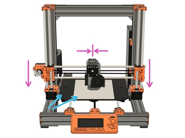 Note that, in some of steps that follow, we are showing a BearExxa (Bear X axis and extruder). The steps are the same for the Prusa or Bondtech extruders.