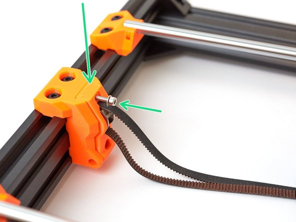 Insert the y_idler_tensioner into the y_idler_mount and reinsert the M3x25 screw with its washer.