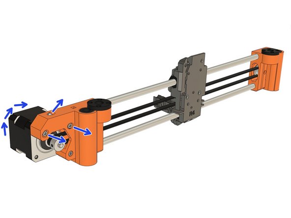 If you still have the X carriage (or extruder) in place, you must ensure that the X axis belt is not under tension.