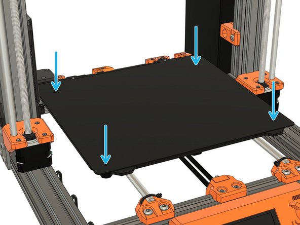 Place the steel sheet on the heated bed, if you are running a MK2.5(S) or MK3(S).