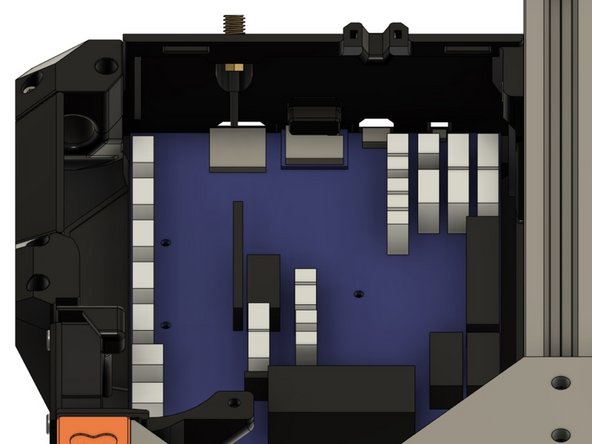 Then secure the lid to the case with 1x M3x10mm screw.