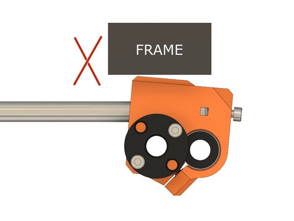 Third image shows when X axis is too long. In this case you need to unscrew the two M3x10 screws.
