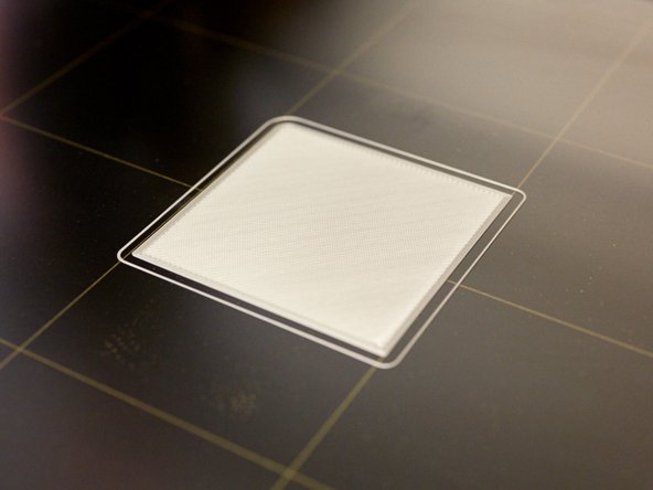 You can now more finely recalibrate your first layer.