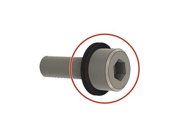 Slide the printed board_washers on each 4x M3x10 screws.