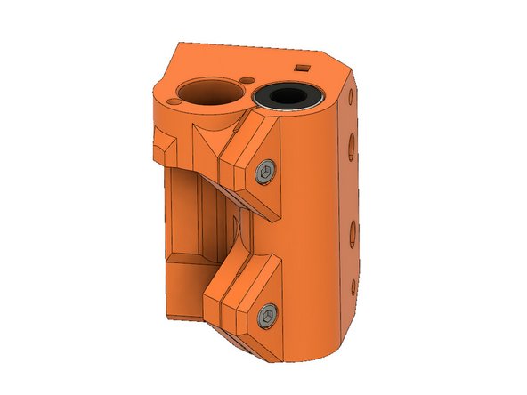 Alternately tighten the two M3x10 clamp screws to secure the linear bearings.  Slide the smooth rods back and forth while tightening.