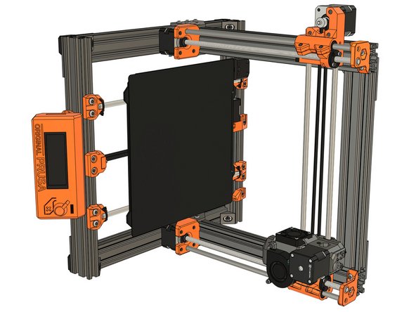 Rotate the frame to the right side. Be careful with the extruder, help him going down slowly.