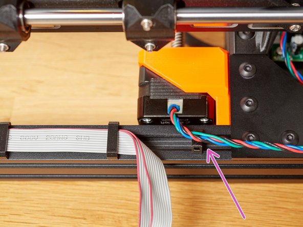 Clip the LCD cables into the cable_clip_lcd.
