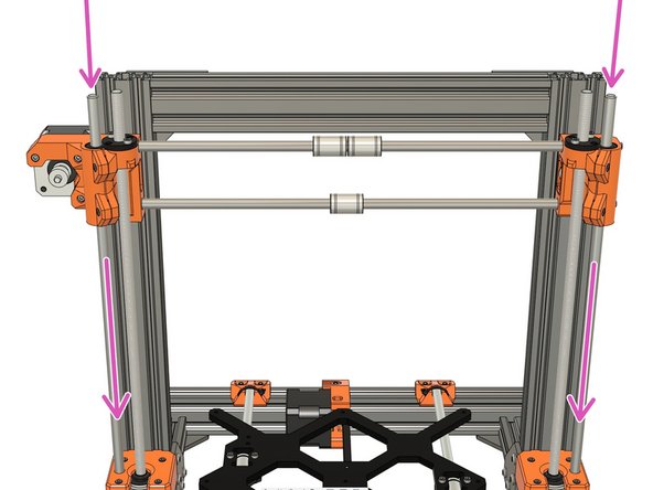 Never apply force on the lead screw nuts or you might damage them.