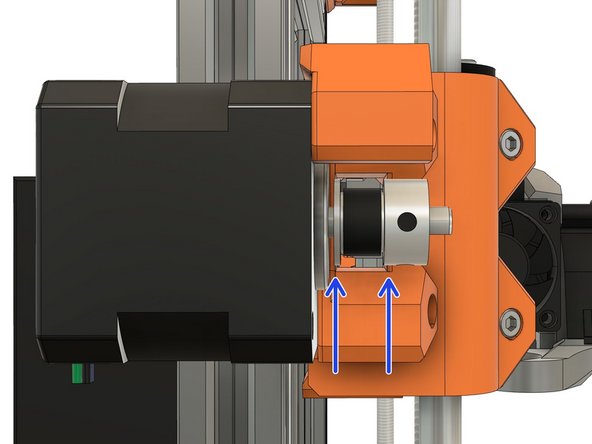 Align the pulley with the belt hole of the x_end_motor.